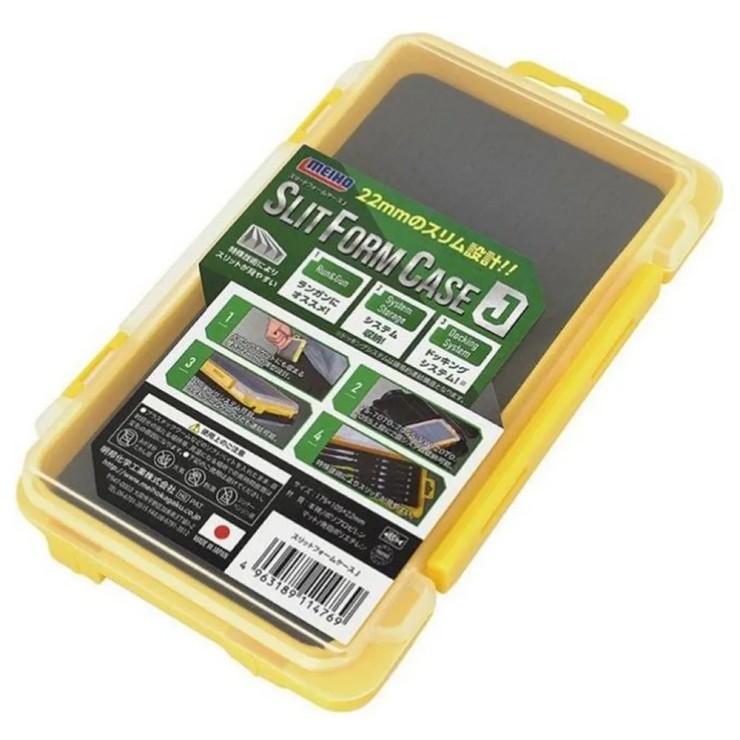 Коробка Meiho Slit Form Case J 175*105*22 - желтый