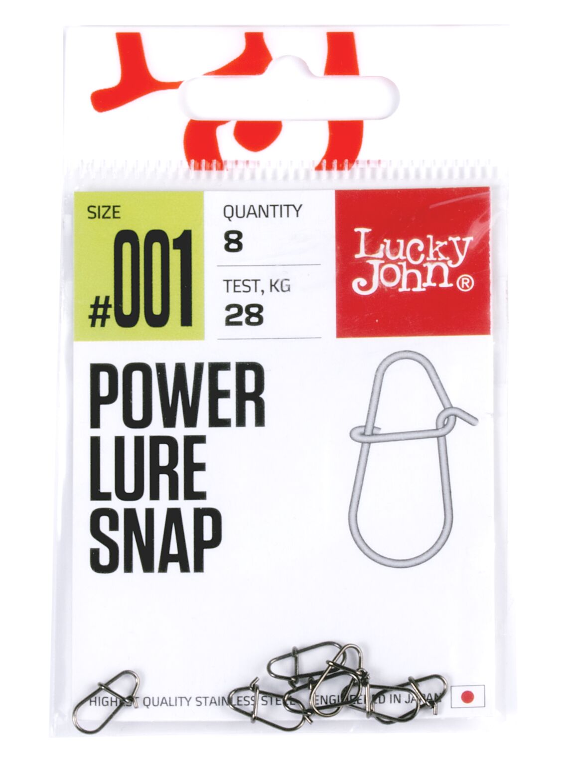 Застежка Lucky John Pro Series POWER LURE SNAP #001 - 28кг
