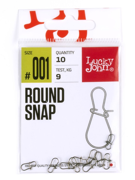 Застежка Lucky John Pro Series ROUND SNAP #001 - 9кг