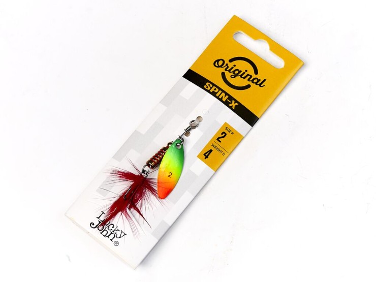 Вращающаяся блесна Lucky John SPIN X LONG 4гр - FT