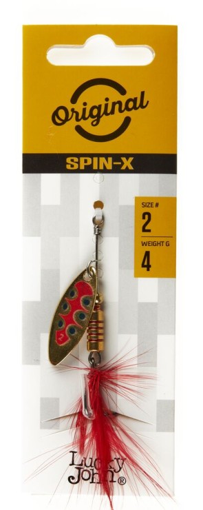 Вращающаяся блесна Lucky John SPIN X LONG 4гр - GX1