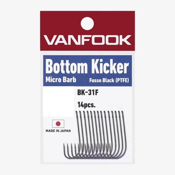 Крючки одинарные Vanfook BK-31F #2 - черный