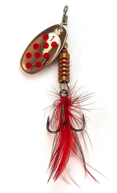 Вращающаяся блесна Lucky John SPIN X ROUND 3,5гр - CR