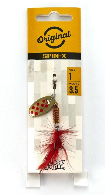 Вращающаяся блесна Lucky John SPIN X ROUND 3,5гр - GR
