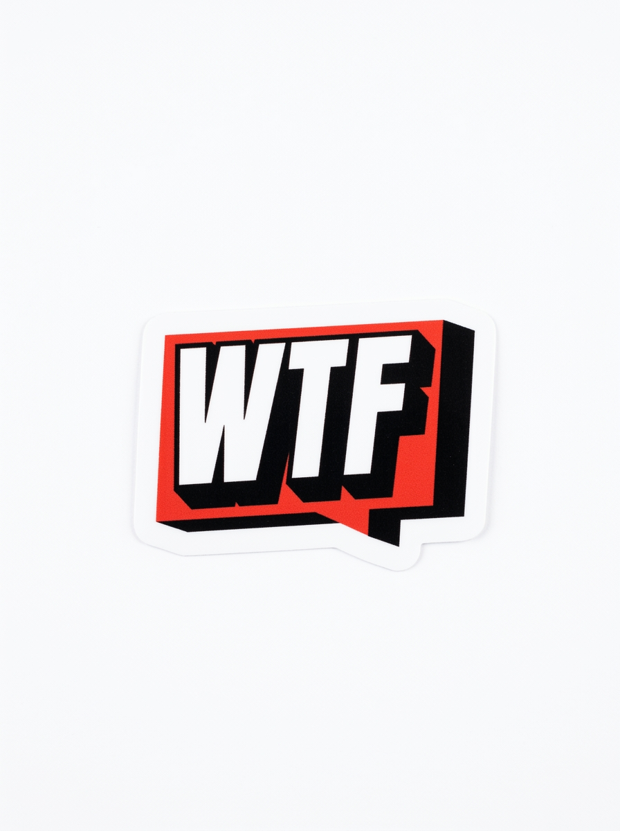 Наклейка WTFish Logo (красный) арт: WTF-LOGO-RD