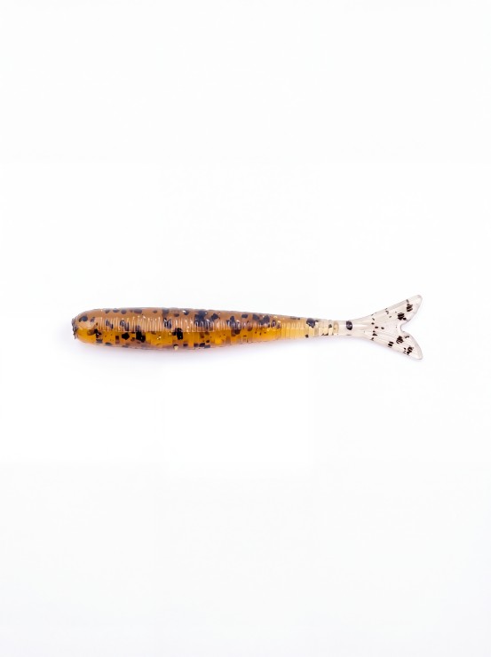 Силиконовая приманка Bait Breath U30 Fish tail 1,5in38мм - Greenpumpkin/Black,Red Flake