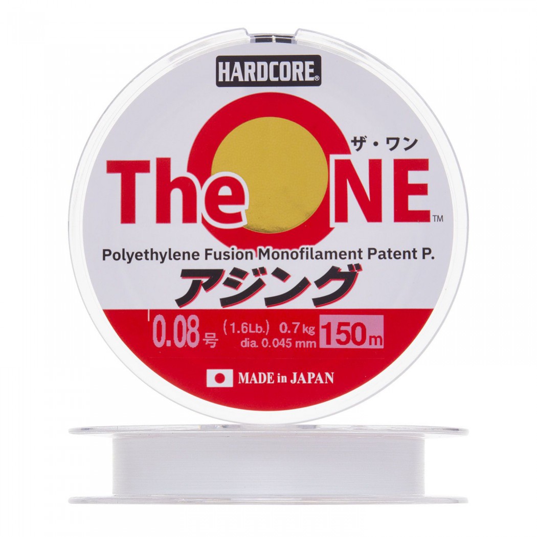 Монофильная леска Duel The One #0,08 - 0,045мм - 150м - белый