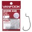 Крючки офсетные Vanfook Worm 55B Flat #1 - черный