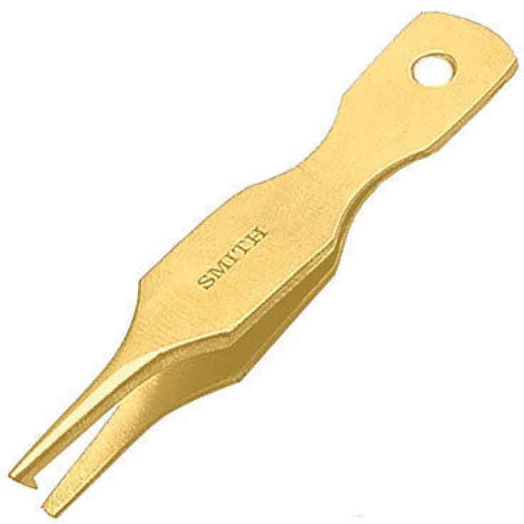 Пинцет для заводных колец Smith Split Ring Tweezers EX 57мм - золотой