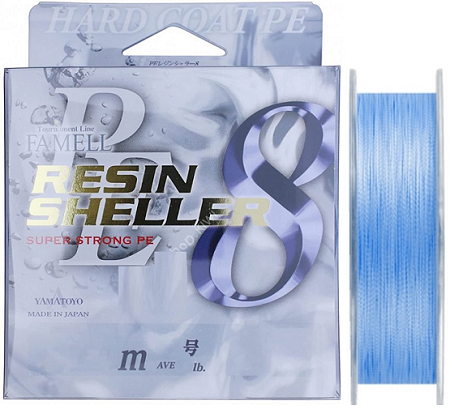 Плетеный шнур Yamatoyo Resin Sheller 8 #1,2 - 0,185мм - 150м - голубой