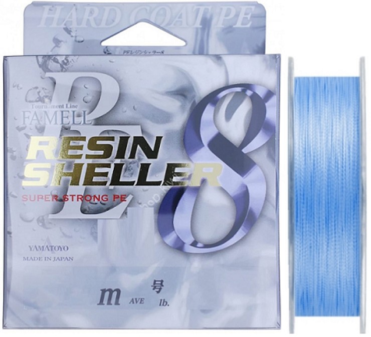 Плетеный шнур Yamatoyo Resin Sheller 8 #1,2 - 0,185мм - 150м - голубой