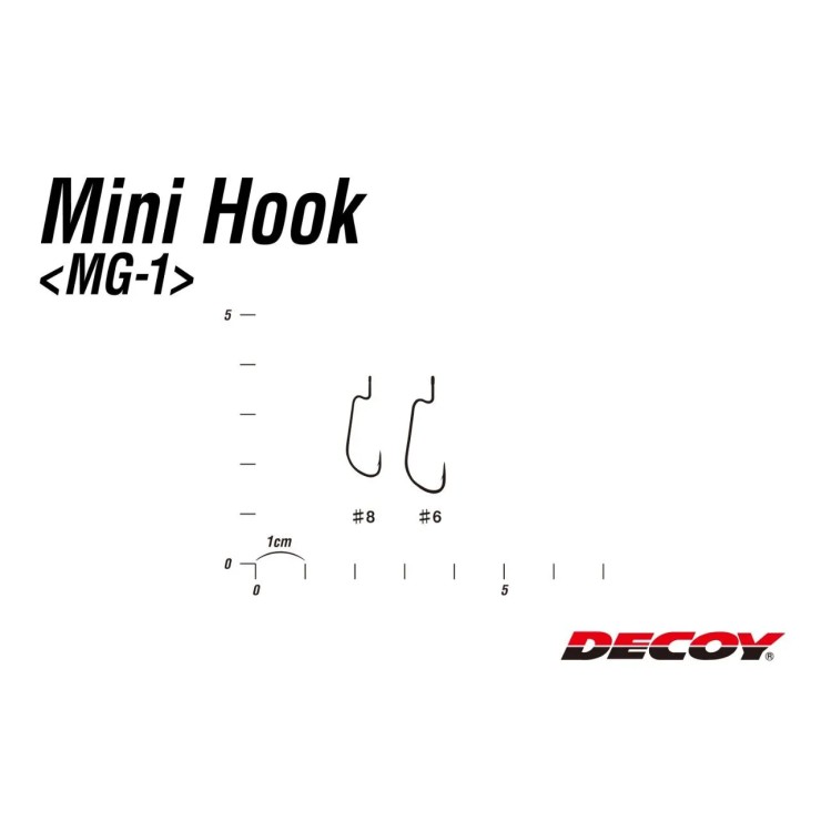 Крючки офсетные Decoy MG-1 #8 - черный