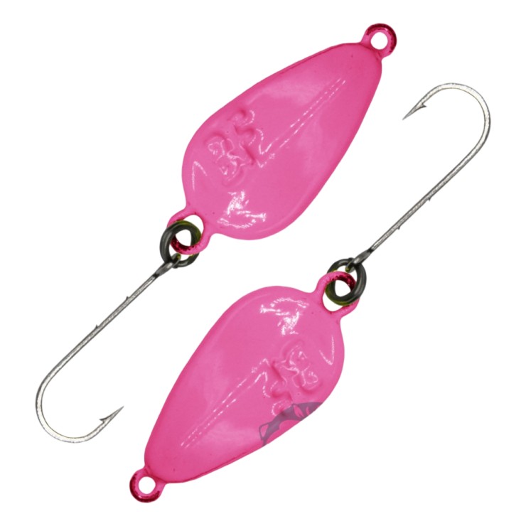 Колеблющаяся блесна BestFishing Ruler Neon 4гр - розовый флуоресцентный, мм для спиннинговой рыбалки