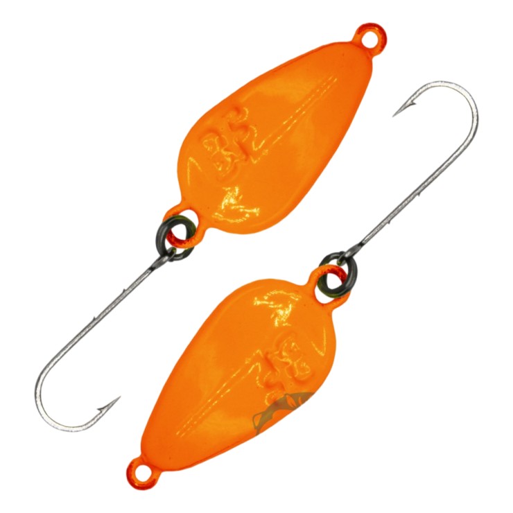 Колеблющаяся блесна BestFishing Ruler Neon 3гр - оранжевый флуоресцентный, мм для спиннинговой рыбалки