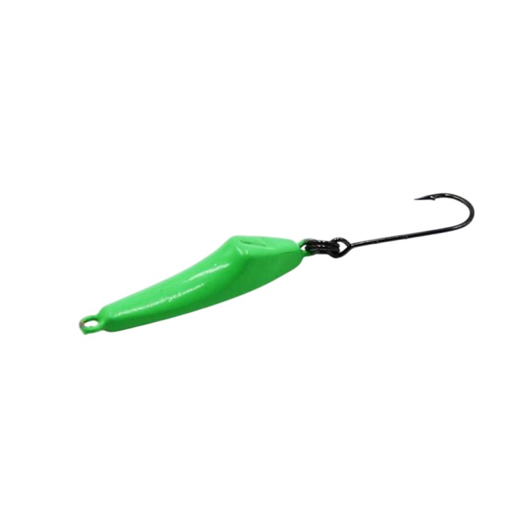 Колеблющаяся блесна BestFishing Raptor Neon 3гр - зеленый флуоресцентный, мм для спиннинговой рыбалки