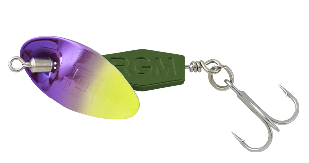 Вращающаяся блесна Rooster Gear Market RORO 3гр - yellow-purple