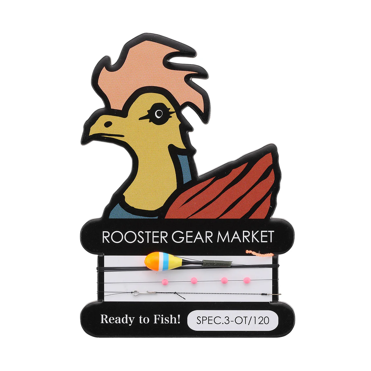 Набор для рыбалки Rooster Gear Market Ready to fish 120 см, оранжевый