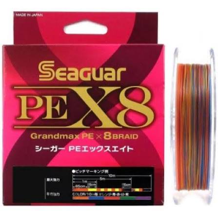 Плетеный шнур Seaguar Kureha PE X8 Grandmax #0,4 - 0,104мм - 200м - multicolor