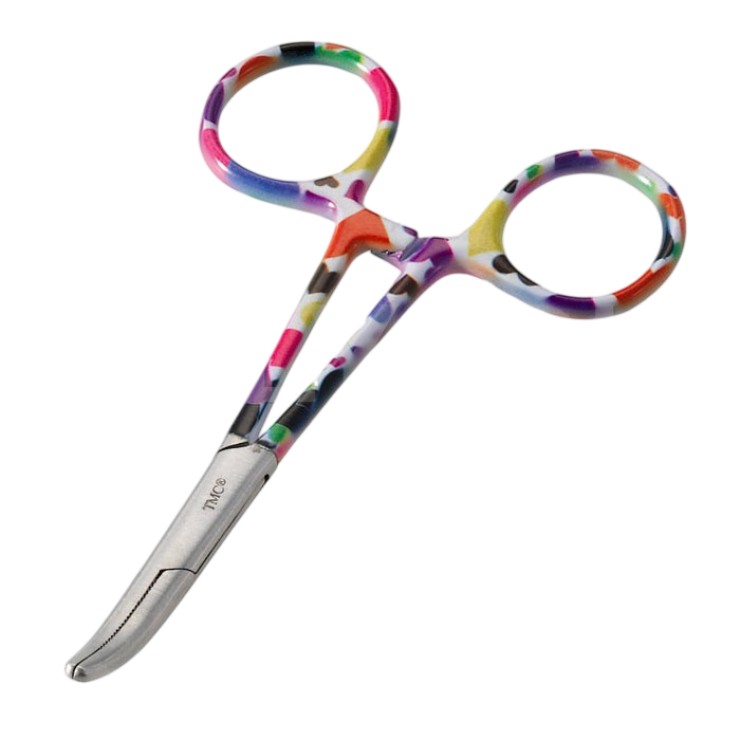 Инструмент Tiemco AAS Petit Forceps 4CV 105мм - rainbow pastel