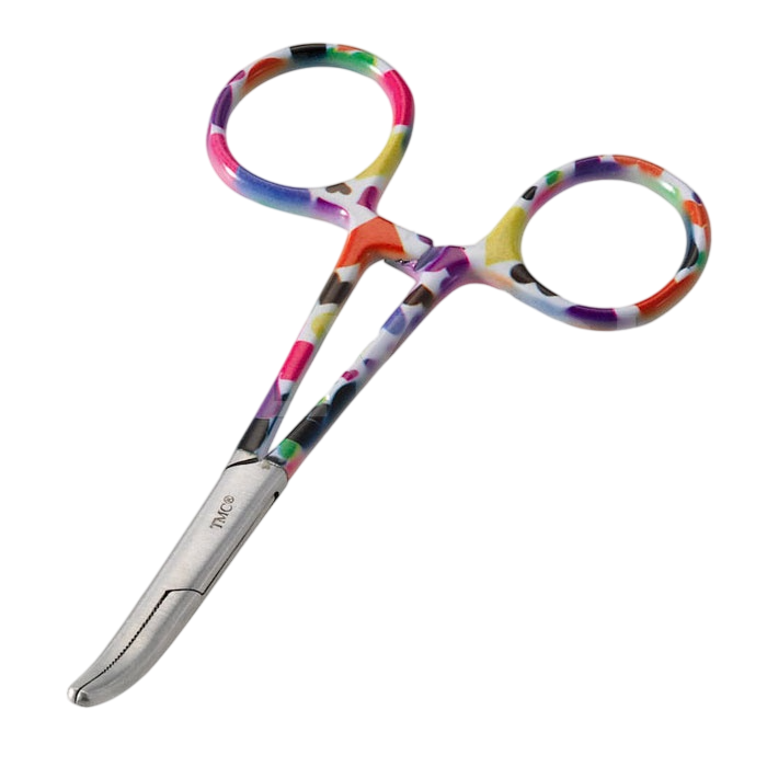 Инструмент Tiemco AAS Petit Forceps 4CV 105мм - rainbow pastel
