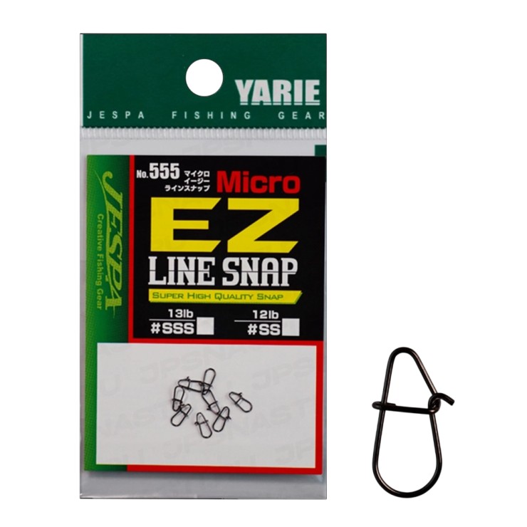 Застежка Yarie №555 Micro EZ Line Snap 8pcs #SS - 5,4кг