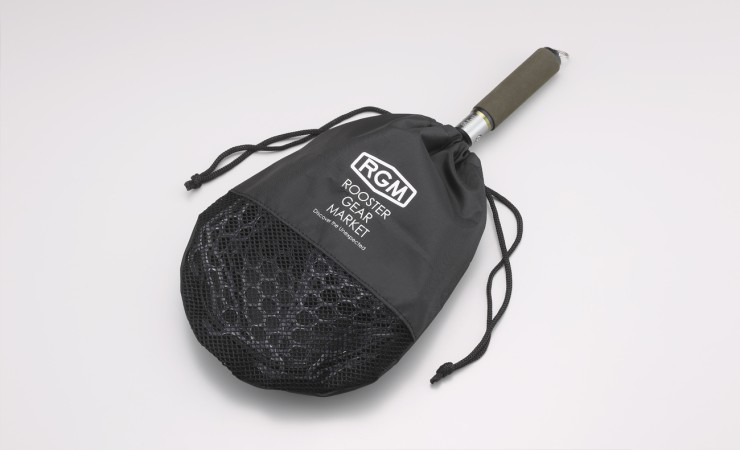 Подсачек Rooster Gear Market Landing Net Rubber 360см - черный / оранжевый