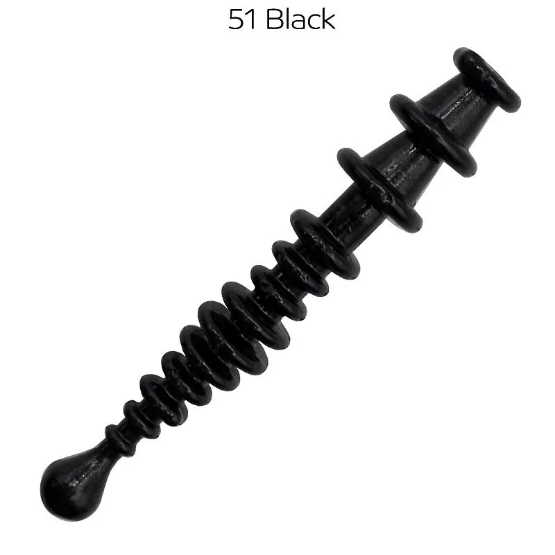 Силиконовая приманка CF Double bait 1,2in - 3мм - 51 black