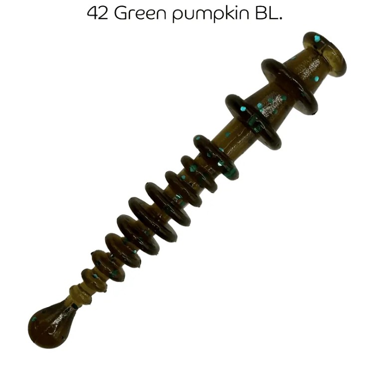 Силиконовая приманка CF Double bait 42 green pumpkin bl. 1,2in - 3мм - 42 green pumpkin bl.