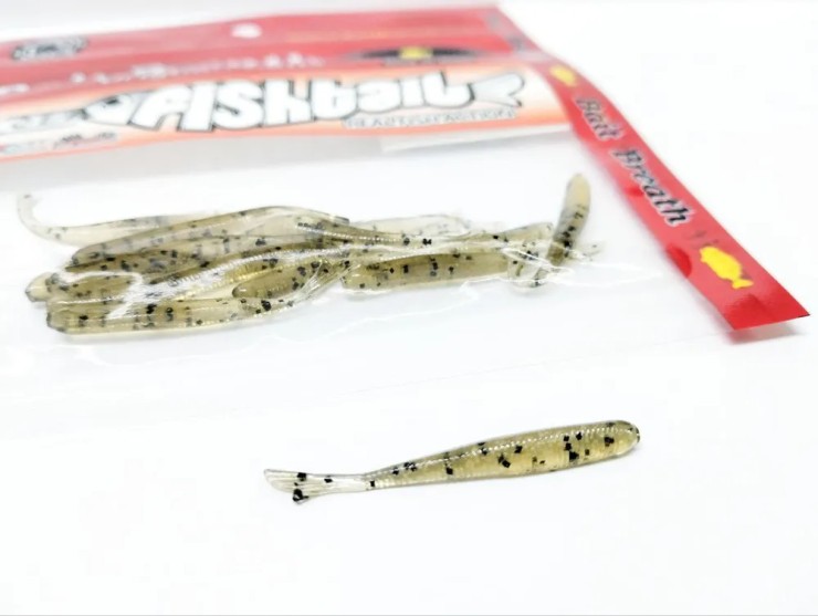 Силиконовая приманка Bait Breath U30  Fish tail 1,5in38мм - Greenpumpkin/Seed