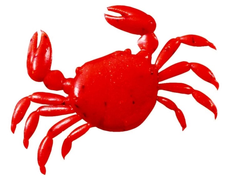 Силиконовая приманка Marukyu Power Crab 0,6in - 15мм - красный