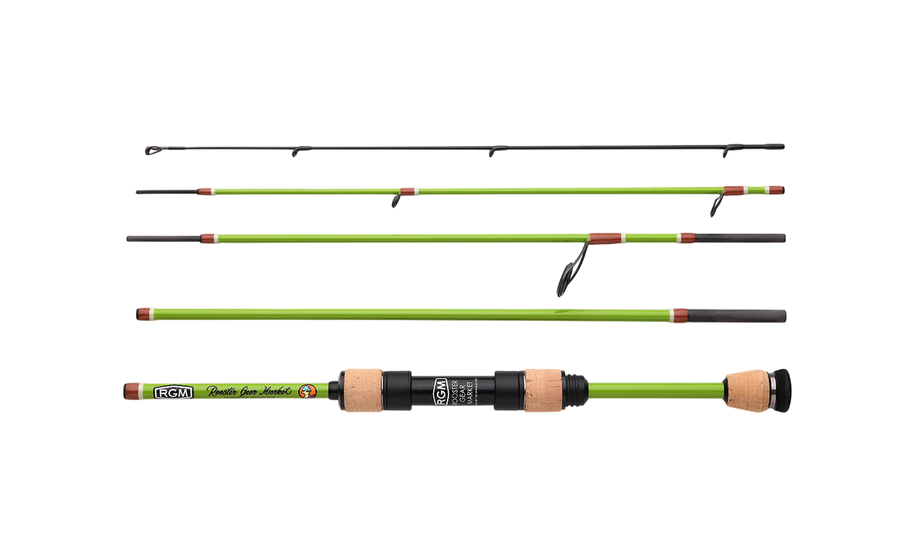 Спиннинг Rooster Gear Market SPEC. 5 CHUB 55 - 166см - тест от 1 до 4гр - Bright Green