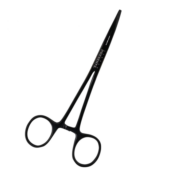 Щипцы Little Presents AC-186 Curve Forceps 140 Black 14см - Black