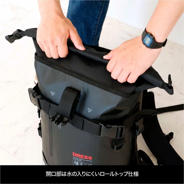 Рюкзак Dress Waterproof Backpack черный 25L - черный