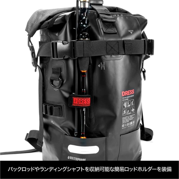 Рюкзак Dress Waterproof Backpack черный 25L - черный