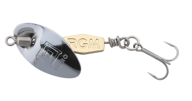 Вращающаяся блесна Rooster Gear Market RORO 3гр - silver gold
