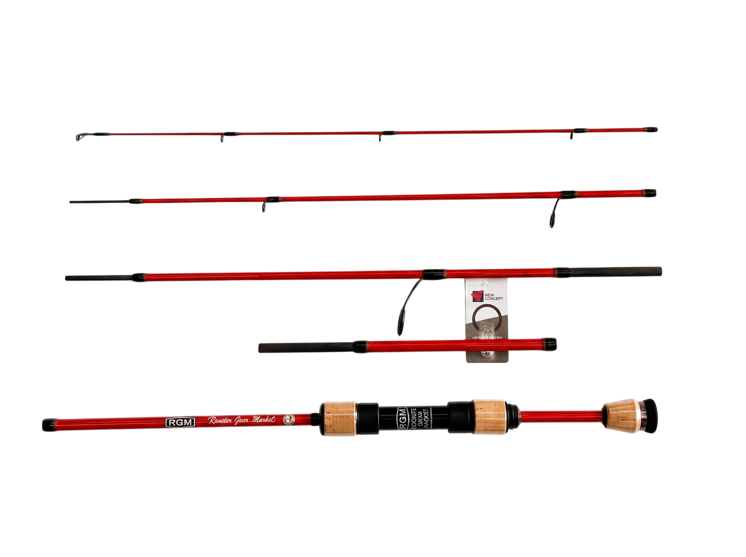 Спиннинг Rooster Gear Market SPEC. 5 50-56S - 168см - тест от 0,1 до 7гр - red black