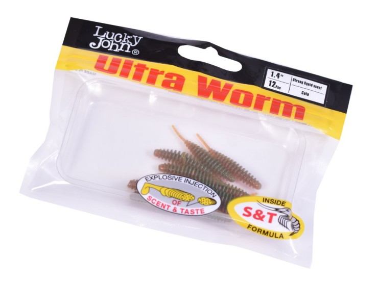 Силиконовая приманка Lucky John Pro Series Ultra Worm 1,4in - 35мм - PA16