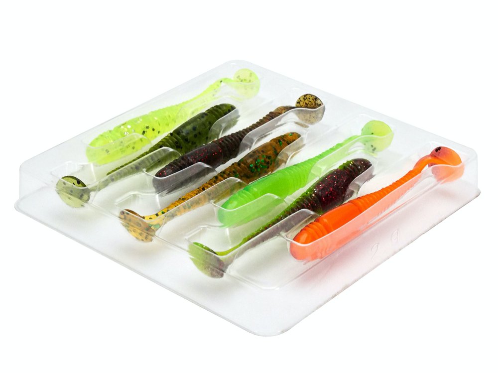 Силиконовая приманка Lucky John Pro Series Tioga 2,9in - 74мм - MIX2