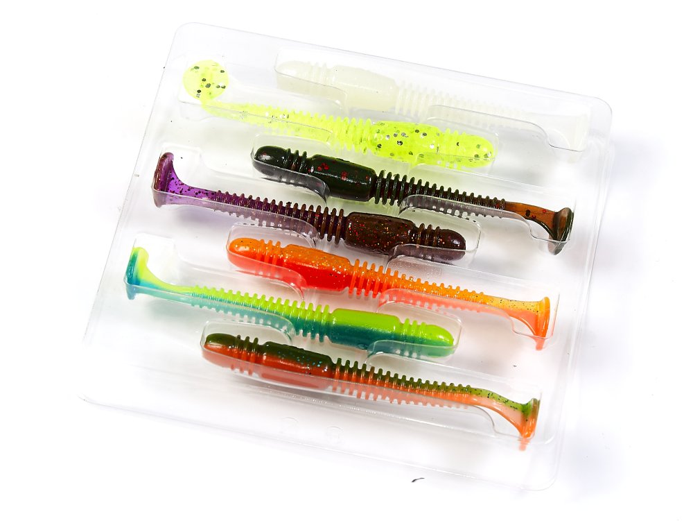 Силиконовая приманка Lucky John Pro Series Tioga 2,9in - 74мм - MIX1
