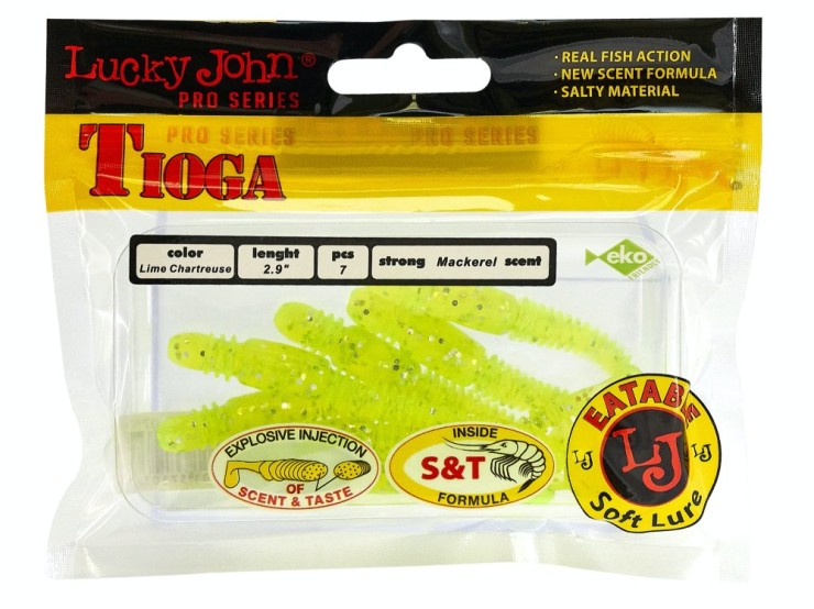 Силиконовая приманка Lucky John Pro Series Tioga 2,9in - 74мм - 071