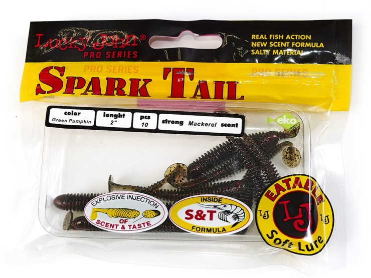 Силиконовая приманка Lucky John Pro Series Spark Tail PA03 2in - 5мм - PA03