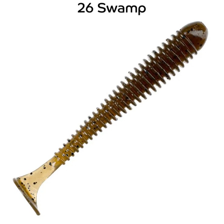 Силиконовая приманка CF Vibro worm 26 swamp 2in - 50мм - 26 swamp