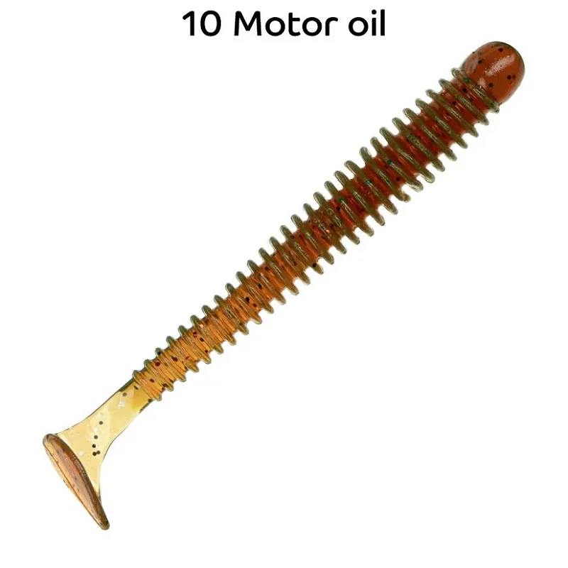 Силиконовая приманка CF Vibro worm 2in - 50мм - 10 motor oil
