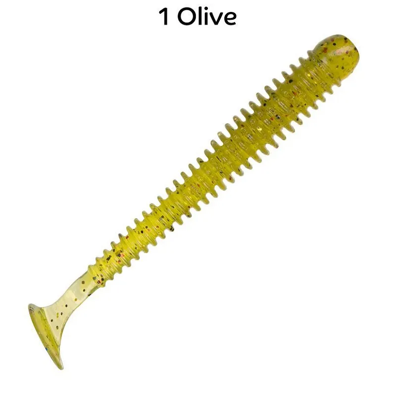 Силиконовая приманка CF Vibro worm 2in - 50мм - 1 olive