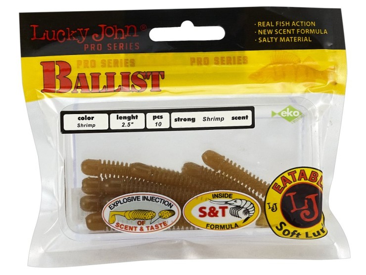 Силиконовая приманка Lucky John Pro Series Ballist 2,5in - 63мм - S18