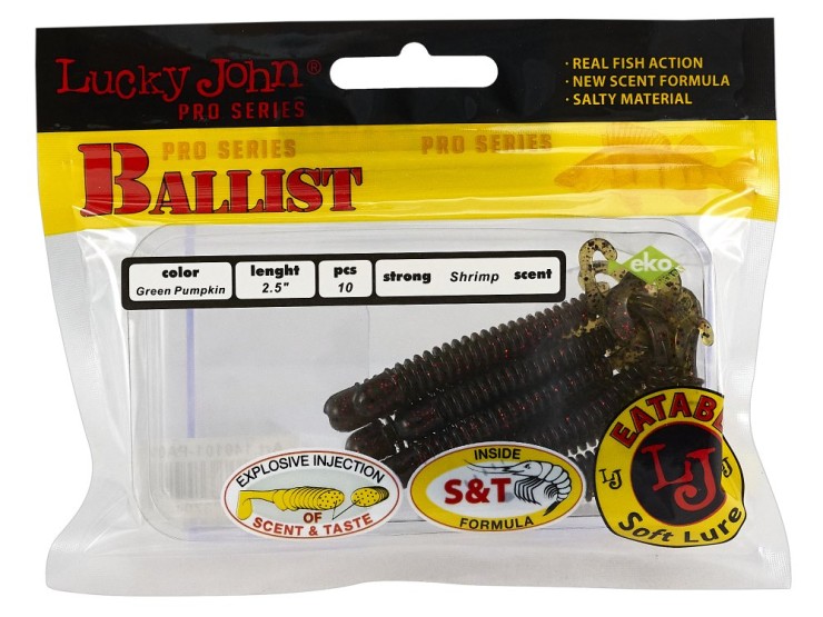 Силиконовая приманка Lucky John Pro Series Ballist 2,5in - 63мм - PA03
