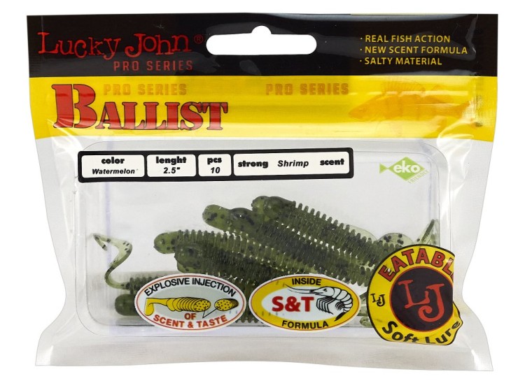 Силиконовая приманка Lucky John Pro Series Ballist 2,5in - 63мм - PA01