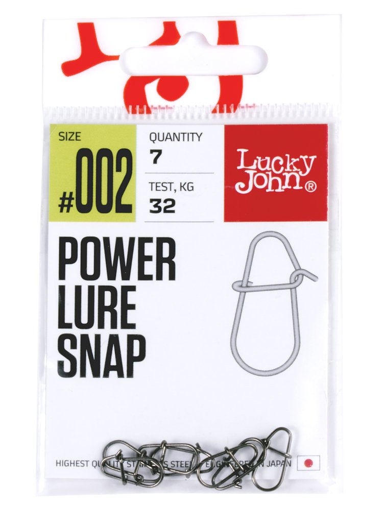 Застежка Lucky John Pro Series POWER LURE SNAP #002 - 32кг