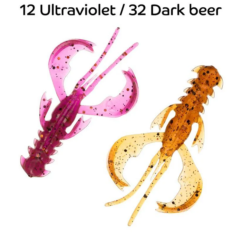 Силиконовая приманка CF Nimble 2,5in - 63мм - 12 ultraviolet / 32 dark beer