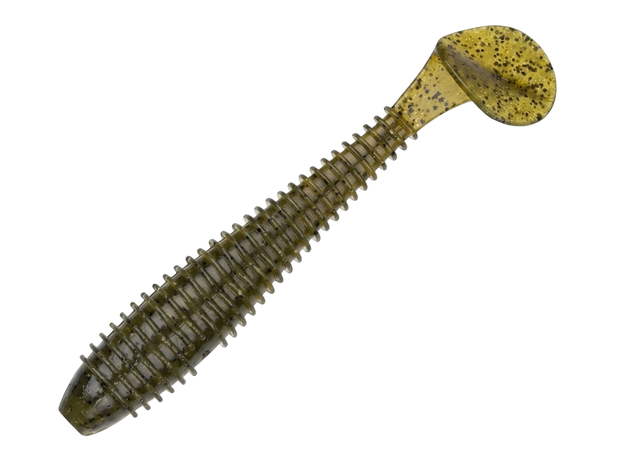 Силиконовая приманка Keitech Swing Impact FAT 3,3in - 84мм - #101 Green Pumpkin PP.